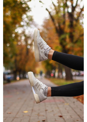 Бежеві Осінні кросівки чоловічі adidas forum beige адідас форум No Brand