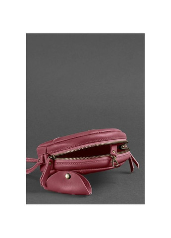 Шкіряна сумка жіноча через плече Бон-Бон бордова BlankNote (302007934)