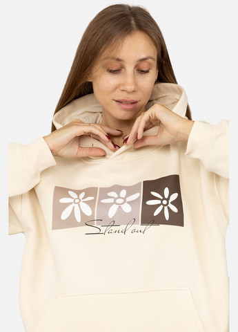 Женский худи цвет молочный ЦБ-00262867 Yuki (307471849)