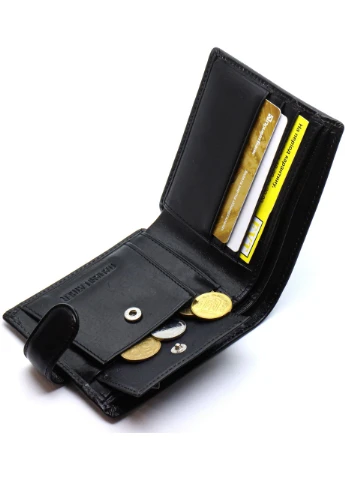 Шкіряне чоловіче портмоне на кнопці ST104 st leather (336551815)