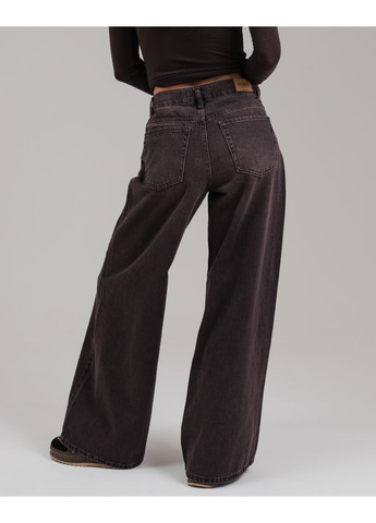 Джинси широкі коричневі Its Basic - (372370530)