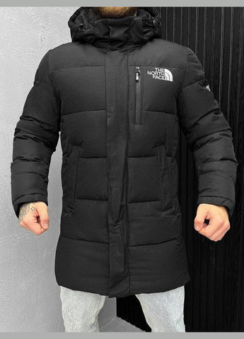 Чорна куртка north black зима l North Face