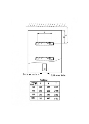Водонагрівач (бойлер) електричний накопичувальний EVH30R Spring WILLER (314930708)