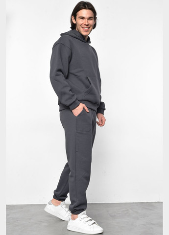 Спортивний костюм чоловічий на флісі темно-сірого кольору Let's Shop (293055884)