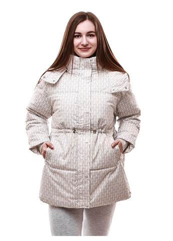 Бежева зимня куртка зимова жіноча M@C