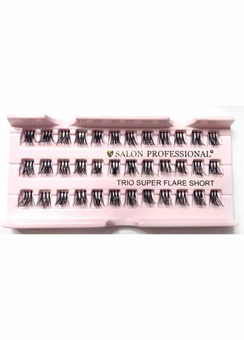 Вії для нарощування пучкові 3 пучка short Salon Professional (306543697)