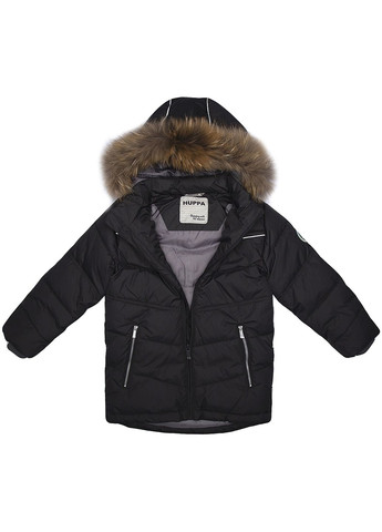 Темно-сіра куртка-пуховик moody 1, р.122, темно-сірий Huppa 17470155-00018-122