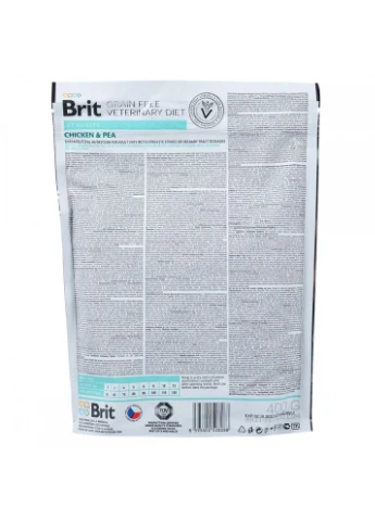 Корм сухий Brit Grain Free VetDiet Cat Struvite для котів з сечокам яною хворобою з куркою та горохом 400 г Brit VetDiets (386997904)