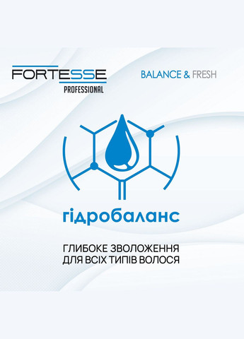 Бальзам Fortesse Professional Balance & Fresh для всех типов волос, с дозатором, 400 мл Fortesse Pro 4820000307413 (340052560)