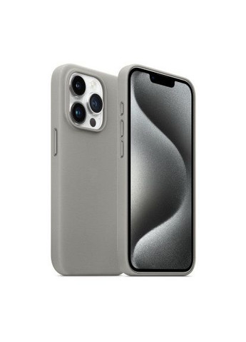 Чехол для мобильного телефона (ARM76307) ArmorStandart FAKE Leather Case Apple iPhone 15 Pro Max Grey (357490857)