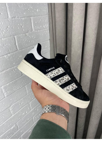 Чорні Осінні кросівки чоловічі adidas campus 00s leopard адідас кампус No Brand