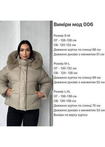 Оливкова зимня куртка жіноча No Brand