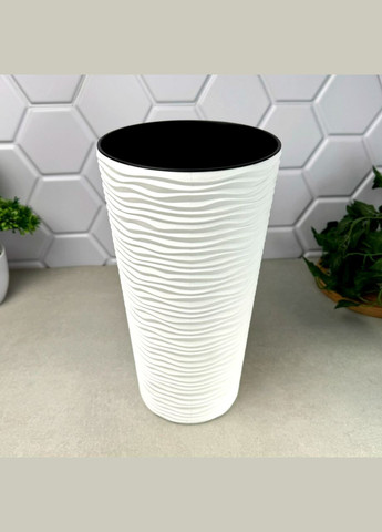 Кашпо с декором "волна" 10 л, Фьюжн Алеана (365815007)