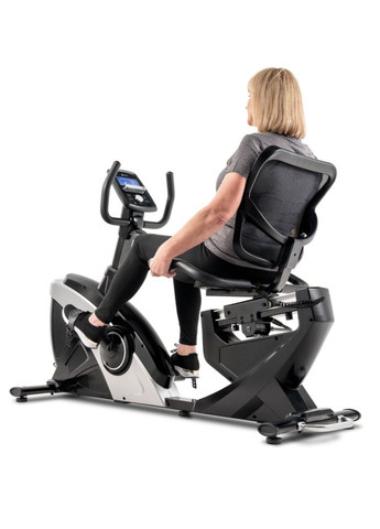 Горизонтальный велотренажер HS-070L Helix серебристый iConsole+ Hop-Sport (301538782)