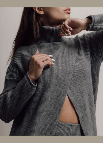 Костюм жіночий сірий кардиган брюки Phardi (311504070)