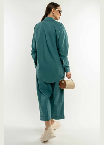 Бирюзовая повседневный рубашка RiMari