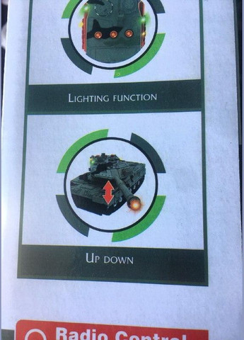 Танк 383-29A р/у,аккум,24см,USBзарядное,поворот на 360градусов,звук,свет,в коробке «Interesting Tank Battle» Mhz (301648521)