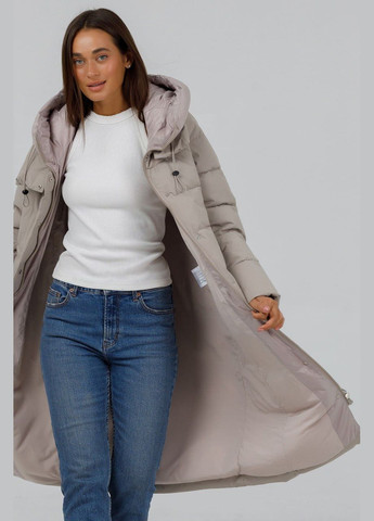 Сіра зимня пуховик Lora