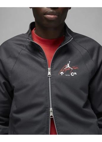Чорна демісезонна куртка m j flt hrtg warmup jkt black dq7550-045 Air Jordan