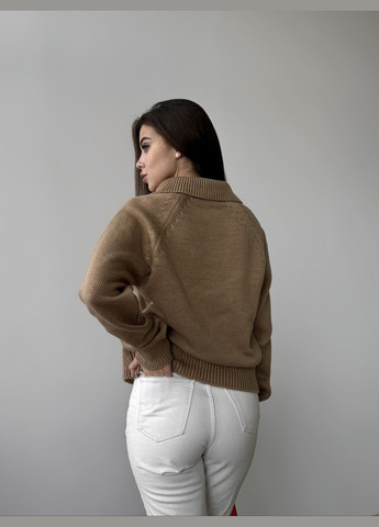 Темно-бежевий демісезонний светр пуловер Larionoff