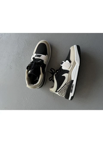 Комбіновані літні кросівки nike air jordan legacy 312 low rattan off noir найк аір джордан No Brand