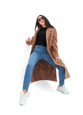 Песочное демисезонное Пальто Ариана кэмел Emass