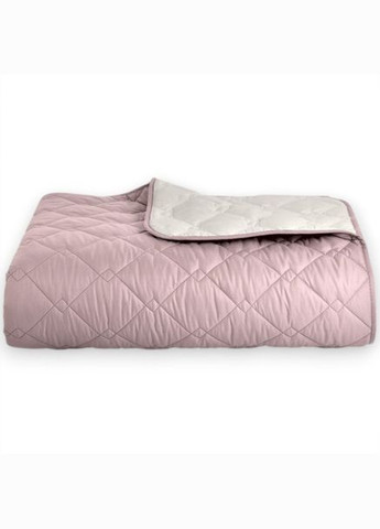 Двустороннее покрывало Cube 180х210 см микрофибра с антиаллергенным волокном, пудра/св.серый (8-32404*005) IDEIA (311226035)