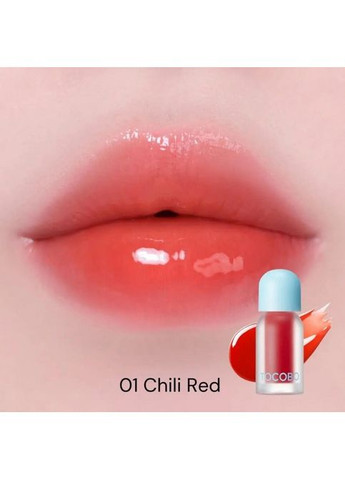 Масло для губ з ефектом об'єму та скляним блиском Juicy Berry Plumping Lip Oil 01 Chill Red 4 g TOCOBO (370777117)