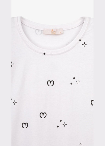 Футболка з візерунком жіноча 24403-3 shop (2000990984234) Poncik - (361498598)