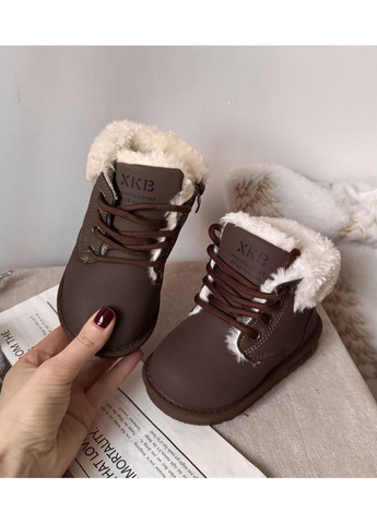 Черевики зимові дитячі колір коричневий 10987 No Brand (370499858)