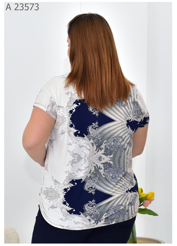 Синіти жіноча літня блузка великого розміру SK