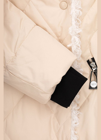 Бежева зимня куртка для дiвчинок ys-840 158 см (2000989632276w) shop (2000989632276) No Brand