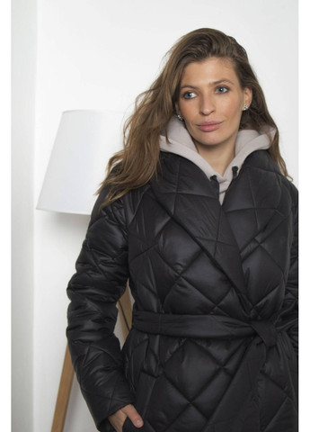 Чорне зимнє Пальто зимове, колір Чорний Nenka