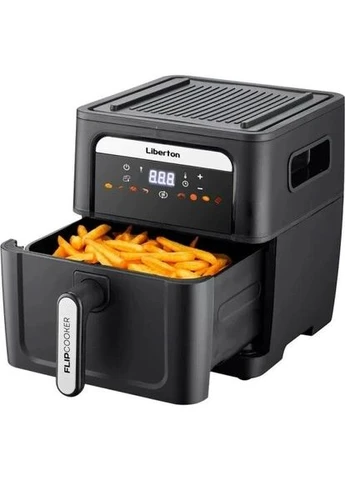 Мультипечь LAF-3217, Black, 1700W, 9 л, 8 программ, сенсорное управление, таймер, 2 в 1 мультипечь, гриль, антипригарное покрытие Liberton (395350320)