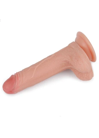 Преміальний двошаровий фалоімітатор "Dual-layered Platinum Silicone Nature Cock 7" від Lovetoy (298481143)