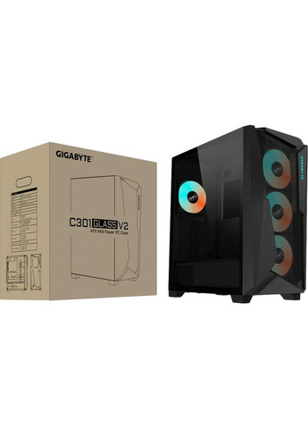 Корпус ATX W/O PSU C301G V2 BLACK Gigabyte (368575903)
