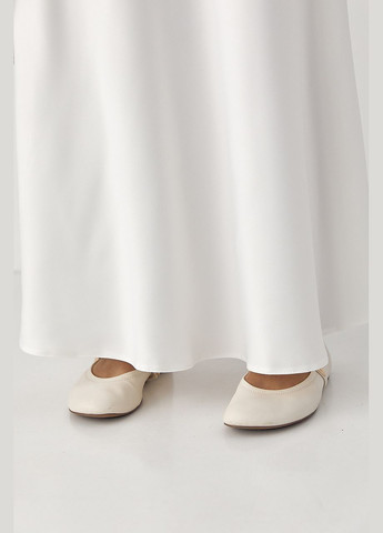 Атласна довга однотонна спідниця Lurex (327705817)