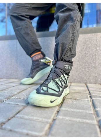 Черные демисезонные кроссовки мужские nike acg mountain fly gore-tex green black найк асж маунс флай черные No Brand