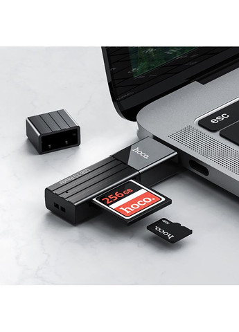 Кардидер HB20 Mindful 2-in-1card reader (USB3.0) Черный Hoco (368591338)