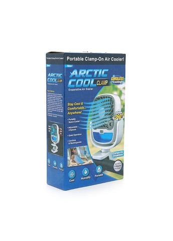 Портативний настільний вентилятор Arctic Cool, 3 режими, прищіпка, вбудований акумулятор, Mix Color, Box Voltronic (371387863)