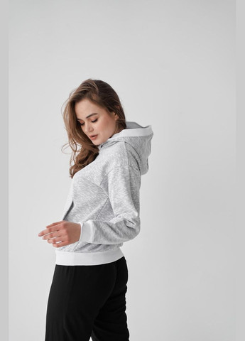 Комбінований худі жіноче з капюшоном (петля) меланж (м20.3) UMON (316680889)