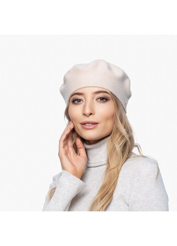 Берет жіночий віскоза бежевий АГНІС LuckyLOOK 283-138 (322792397)