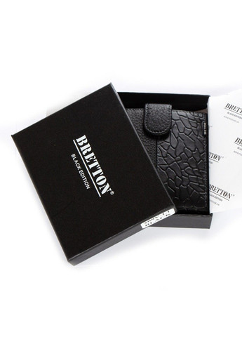 Чоловічий шкіряний гаманець BE 208V-L1 black Bretton (282557244)