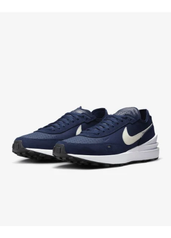 Комбіновані кросівки чоловічі waffle one leather blue dx9428-400 dx9428-400 всесезон Nike