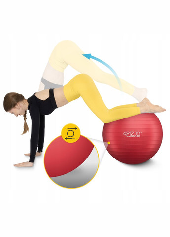 Мяч для фитнеса (фитбол) 75 см Anti-Burst P-5907739316356 Red 4FIZJO (347317484)
