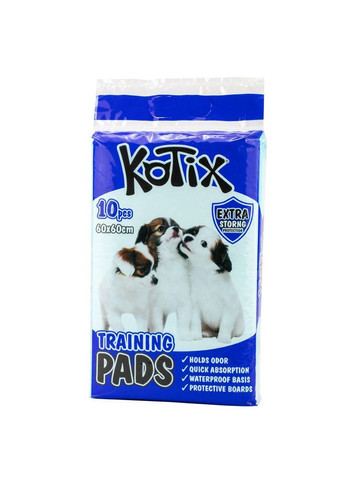 Одноразовые пеленки для собак Premium 60*60 см,10 шт/уп 1335 KOTIX (278309275)