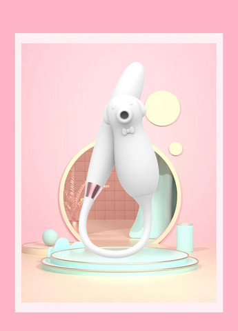 Вибратор двойной белый Elva Dual Purpose (white) Boss Series (347299586)