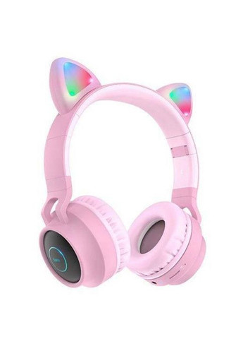Навушники з вушками W27 Cheerful Cat Ear бездротові підсвічування Hoco (280916244)