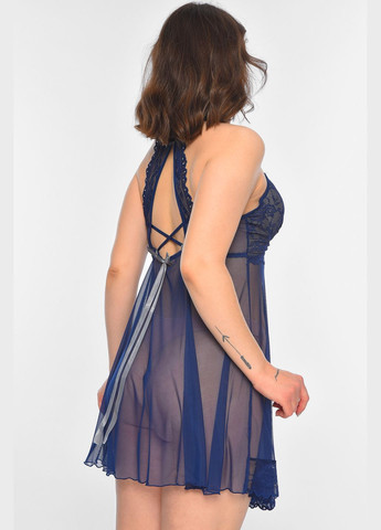 Пеньюар жіночий темно-синього кольору чашка В Let's Shop (316052009)