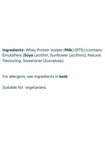 MyProtein Impact Whey Isolate 2500 g /100 servings/ Vanilla My Protein (362028272)